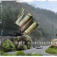 不銹鋼竹簡(jiǎn)雕塑，不銹鋼地方雕塑