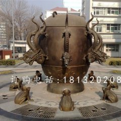 地震儀銅雕，地理學(xué)院景觀銅雕
