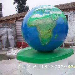 玻璃鋼地球雕塑，校園玻璃鋼雕塑