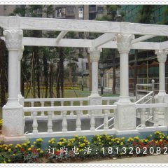 石雕走廊，公園景觀雕塑