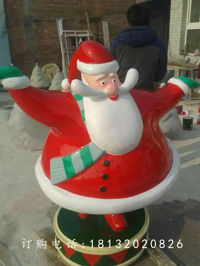 玻璃鋼圣誕老人雕塑，卡通動漫雕塑 (2)