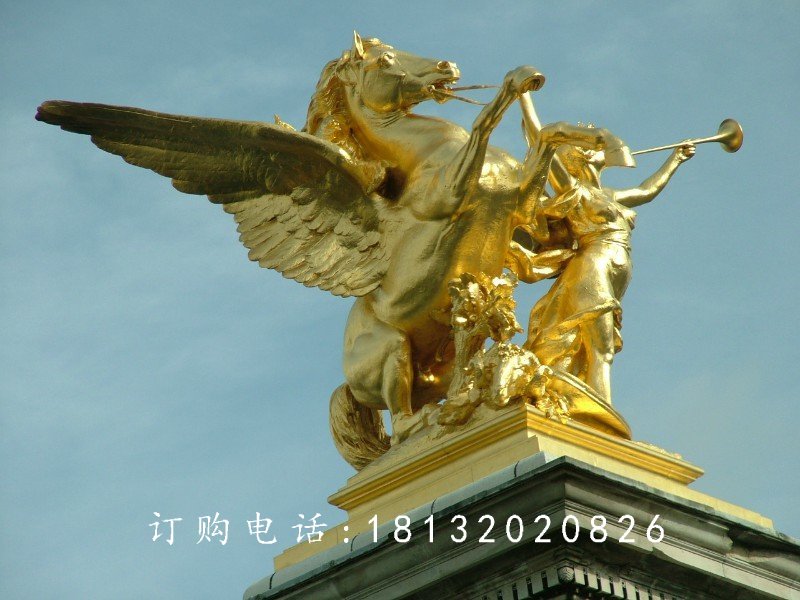 飛馬銅雕，鑄銅飛馬銅雕，廣場(chǎng)景觀雕塑