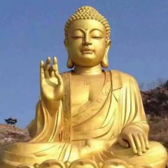 銅雕如來佛祖，黃銅佛像雕塑