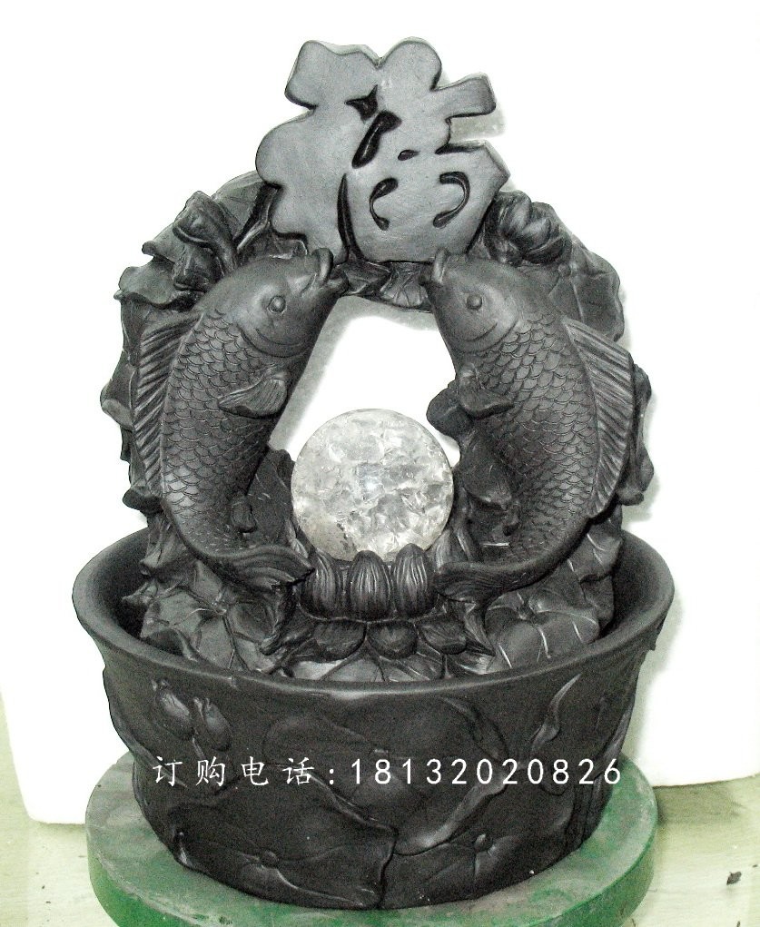 鯉魚送福銅雕，景觀雕塑