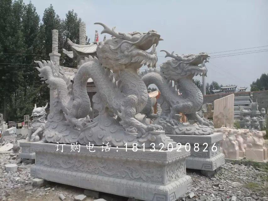 龍石雕，青龍石雕，青石龍雕塑 (1)