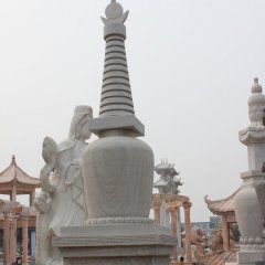 白塔，大理石白塔雕塑