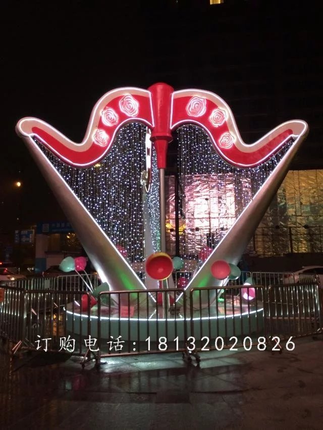 玻璃鋼樂(lè)器雕塑，景觀玻璃鋼雕塑 (2)