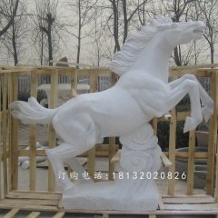漢白玉石雕馬，廣場石馬雕塑