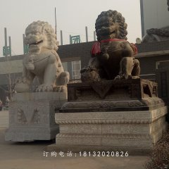 北京獅石雕，大理石獅子雕塑