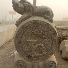 抱鼓石，青石門墩，仿古門墩