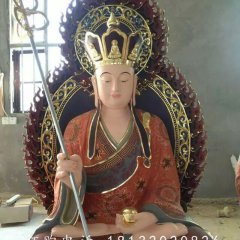 玻璃鋼地藏王菩薩，佛像雕塑