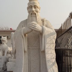 孔子石雕，大理石孔子，校園孔子石雕