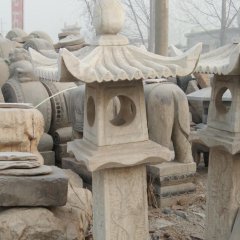 石燈雕塑，大理石仿古燈