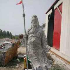 關(guān)公石雕，招財(cái)進(jìn)寶石雕，古代名人石雕