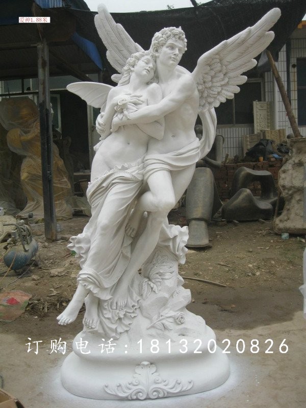 愛(ài)神石雕,漢白玉愛(ài)神雕塑