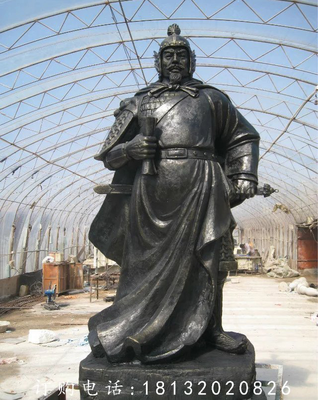 鄭和銅雕，廣場古代名人銅雕