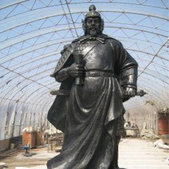 鄭和銅雕，廣場古代名人銅雕