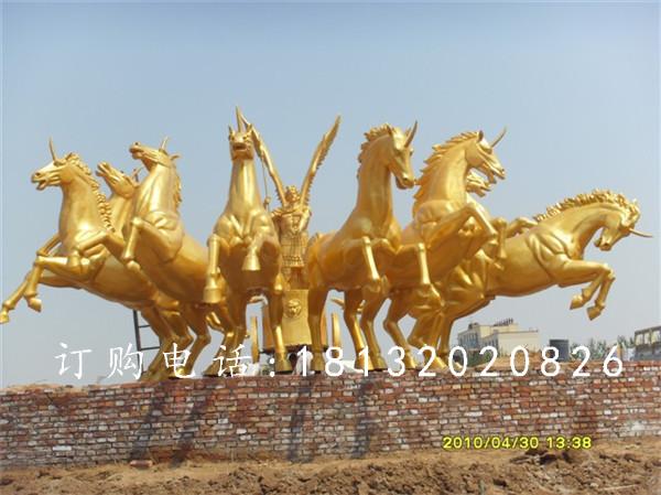 八匹馬銅雕，阿波羅銅雕，阿波羅戰(zhàn)車銅雕