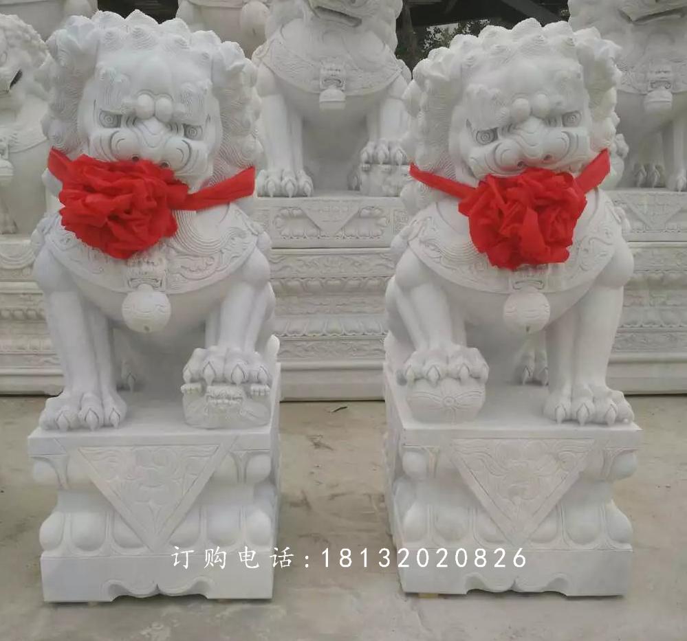 北京獅，漢白玉獅子雕塑