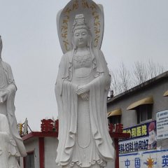三面觀音石雕，大型觀音石雕