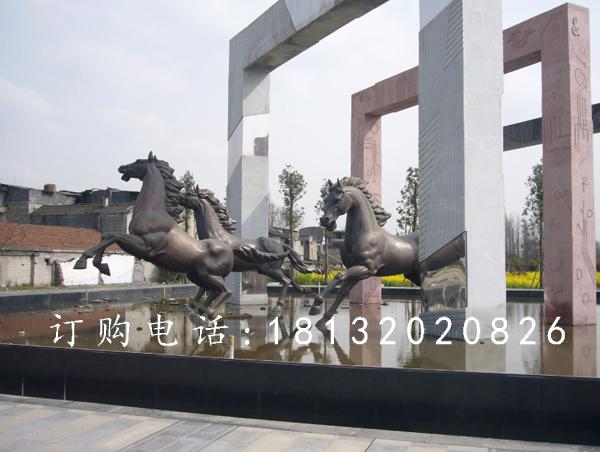 奔跑的馬銅雕，廣場銅雕馬