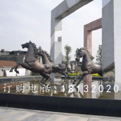 奔跑的馬銅雕，廣場(chǎng)銅雕馬