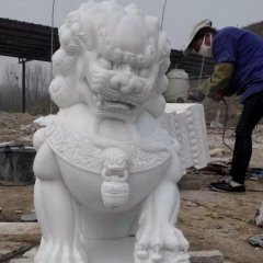 北京獅石雕，漢白玉獅子石雕