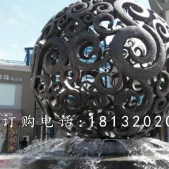 花紋球銅雕，廣場(chǎng)景觀球