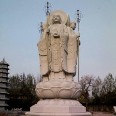 地藏菩薩石雕，廣場大理石佛像雕塑