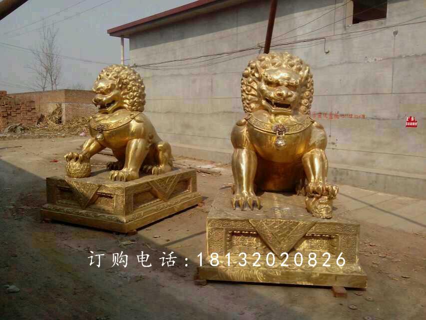 北京獅銅雕，廣場(chǎng)銅獅子雕塑