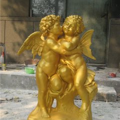 玻璃鋼小天使雕塑，玻璃鋼西方人物雕塑