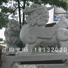 貔貅石雕，廣場大理石貔貅