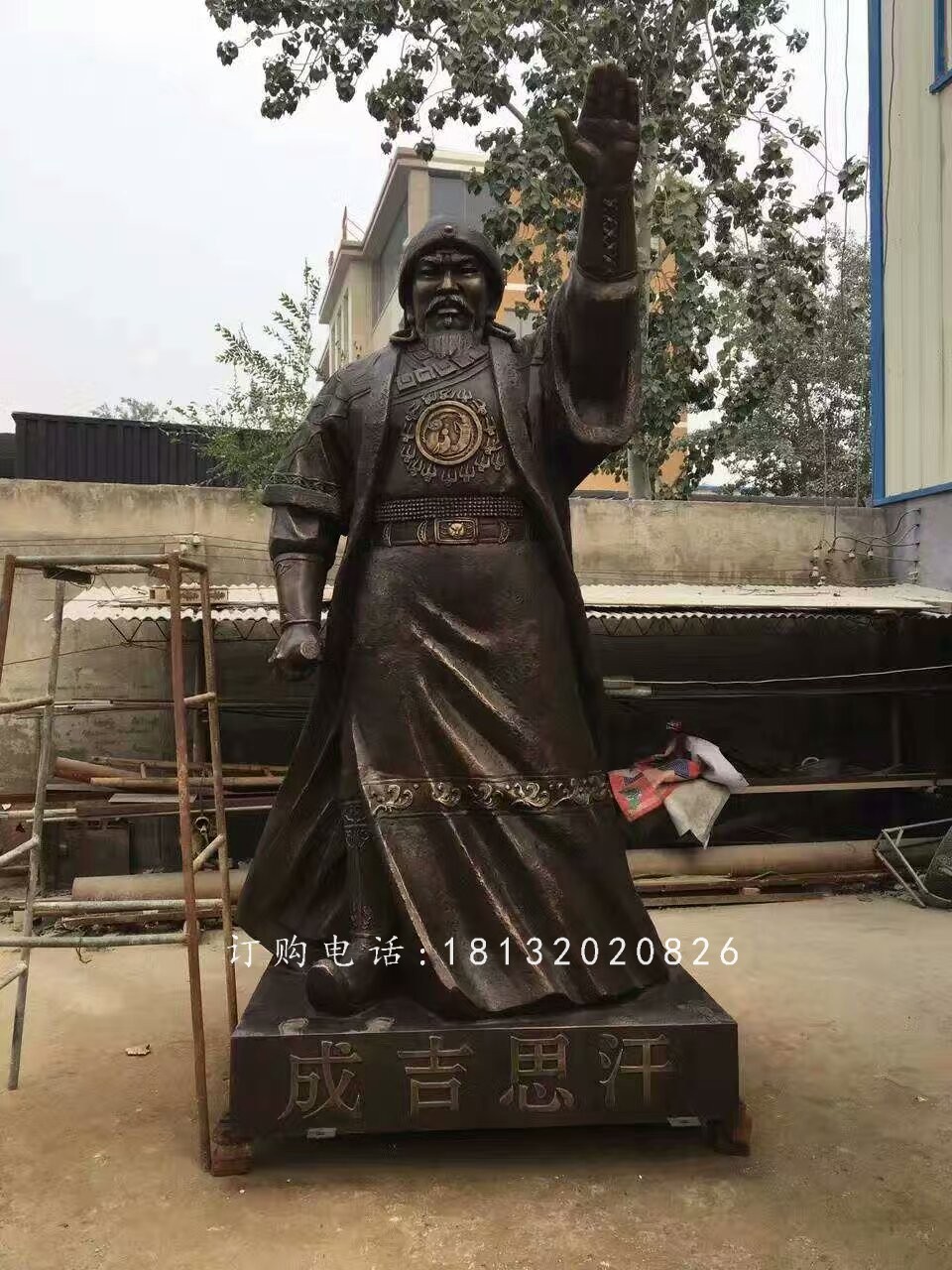 成吉思汗銅雕,廣場(chǎng)古人雕塑