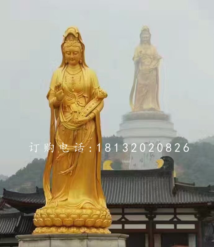 觀音菩薩銅雕，大型佛像雕塑