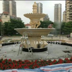 花園噴泉石雕，石噴泉雕塑