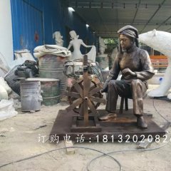 紡織玻璃鋼雕塑，仿銅紡織雕塑，廣場(chǎng)景觀雕塑