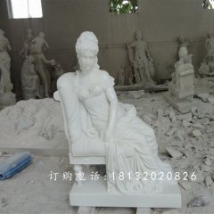 西方女王石雕，漢白玉人物石雕