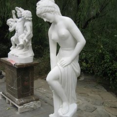 西方人物石雕，漢白玉美女石雕