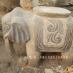 大象石凳，仿古石凳，仿古石雕