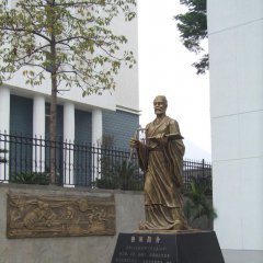 立式魯班雕塑，廣場古代名人銅雕