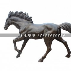奔跑的馬雕塑，廣場(chǎng)銅雕馬