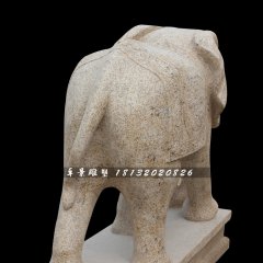 大象石雕，大理石大象雕塑，動(dòng)物石雕