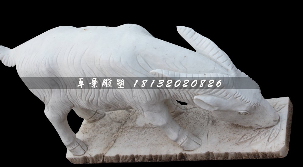 山羊石雕，大理石山羊雕塑