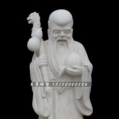 壽星公石雕，漢白玉壽星公雕塑