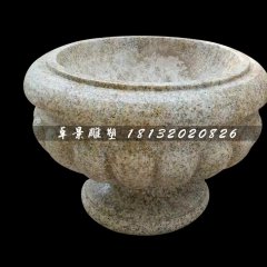 花盆石雕，砂巖花盆石雕