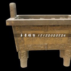 銅雕鼎，福祿壽鼎銅雕