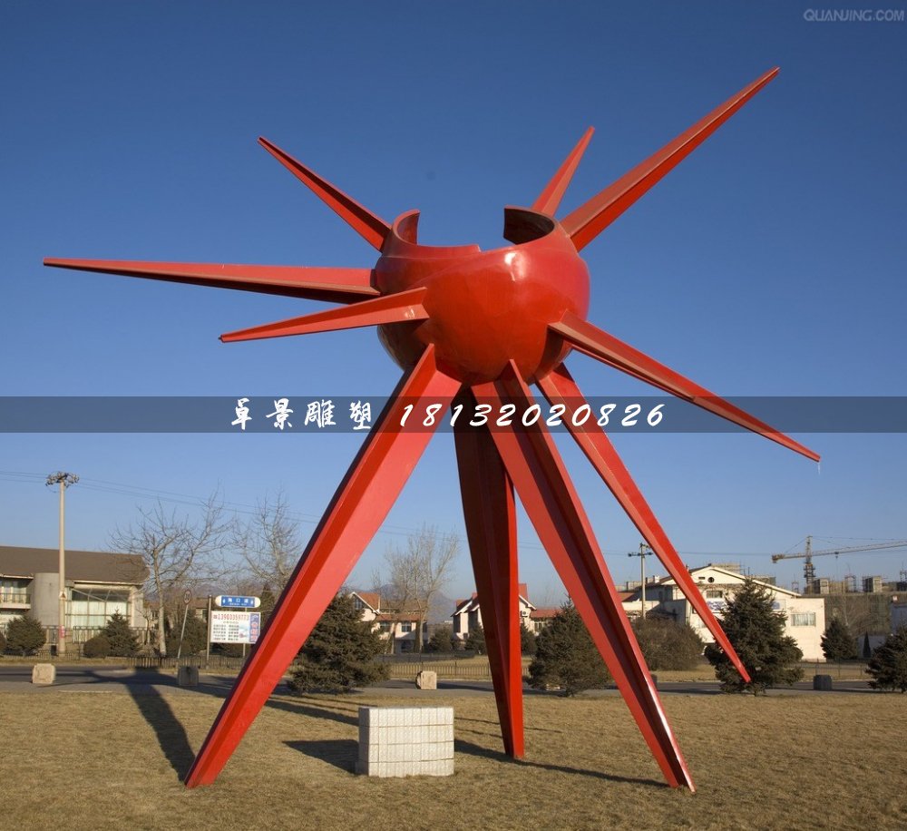 光芒雕塑，不銹鋼廣場(chǎng)雕塑