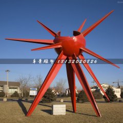 光芒雕塑，不銹鋼廣場雕塑