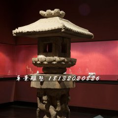 石燈雕塑，古代宮燈石雕