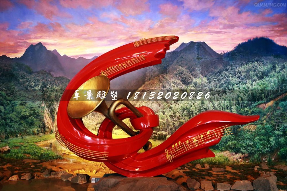 沖鋒號銅雕，八一起義紀(jì)念雕塑